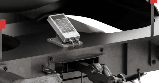 SAVVY® Solar Telematik-Gerät am Waggon