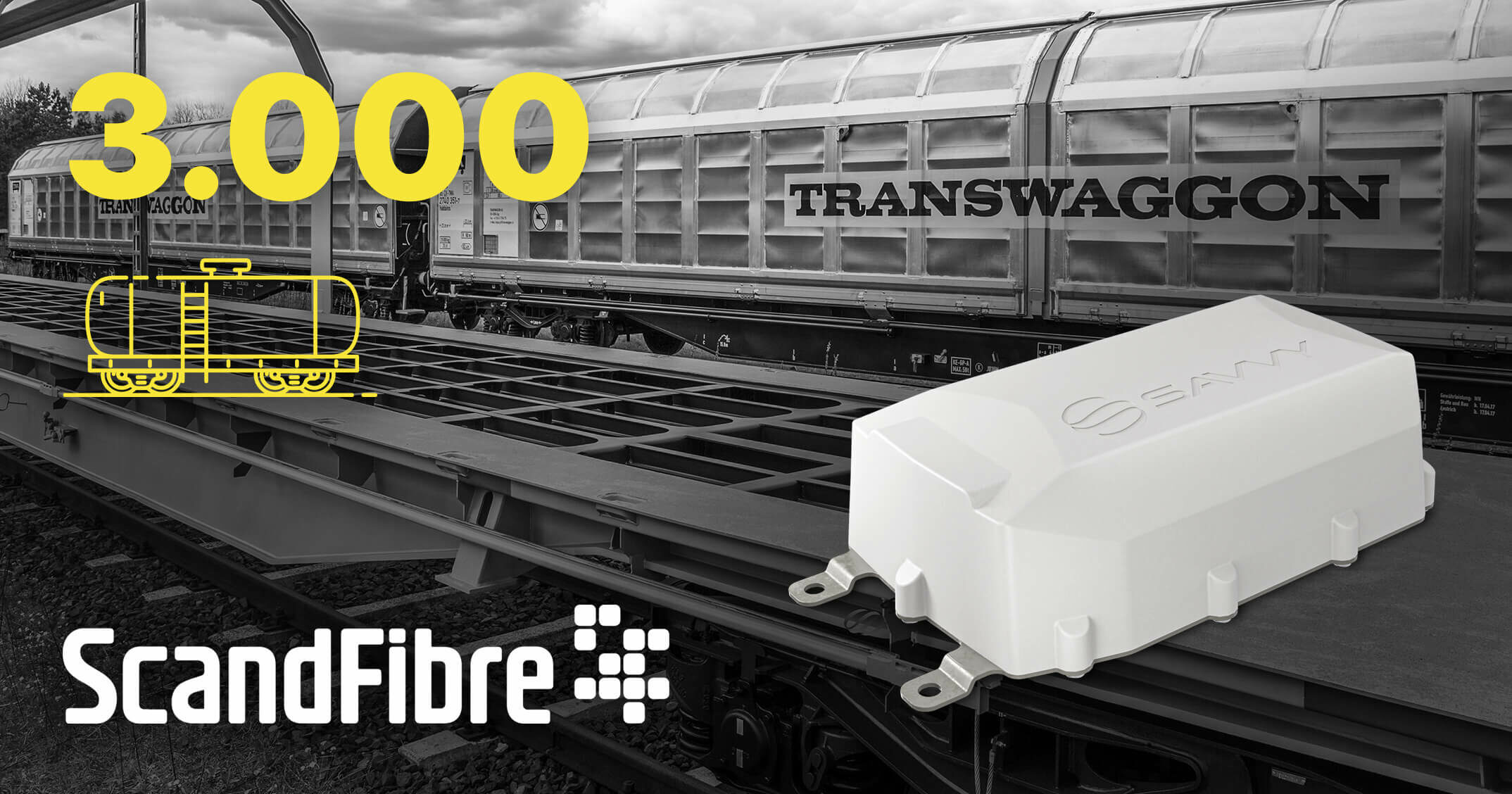 TRANSWAGGON und ScandFibre Logistics rüsten 3.000 Güterwagen mit SAVVY® Telematik aus