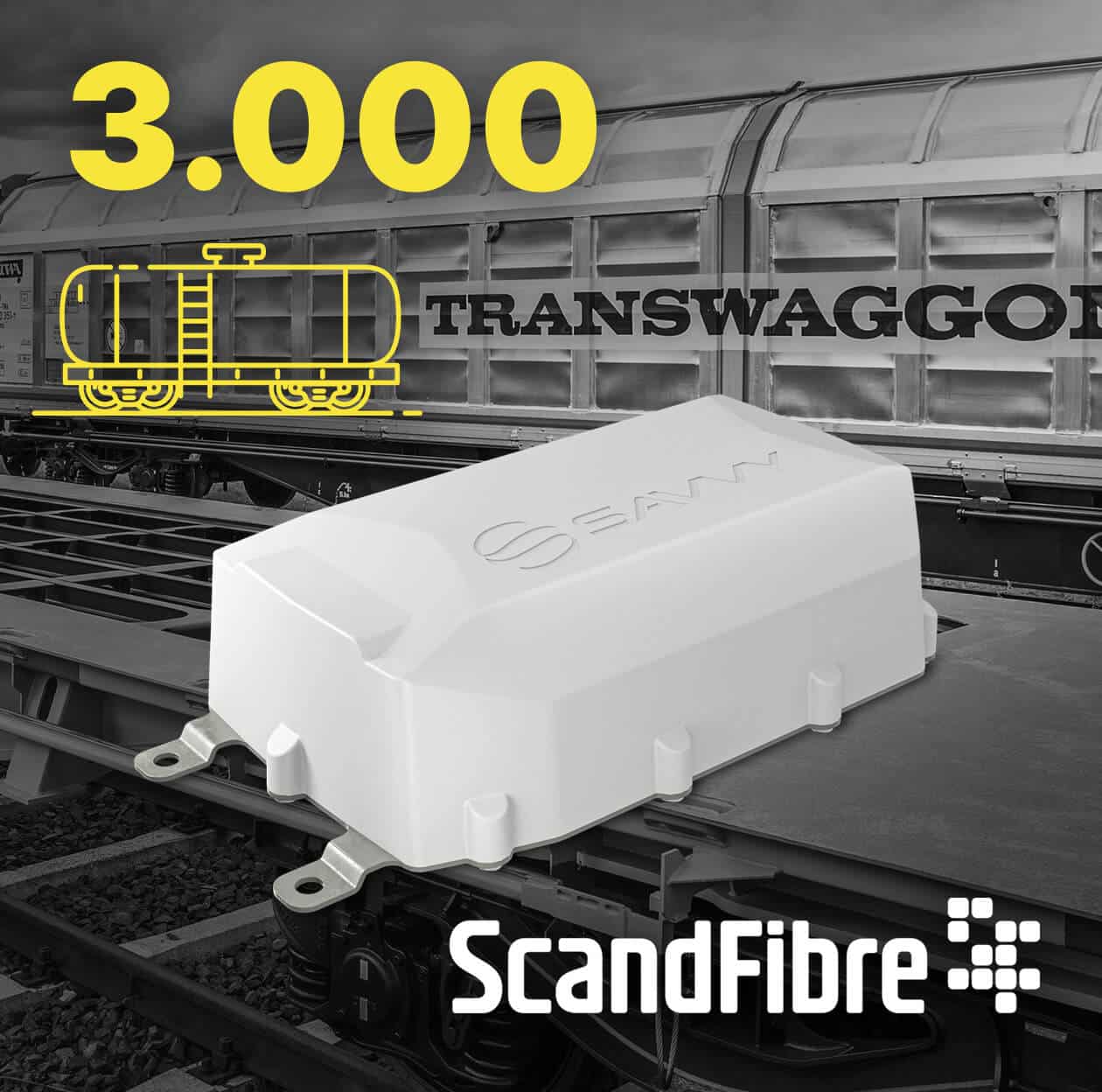 TRANSWAGGON und ScandFibre Logistics rüsten 3.000 Güterwagen mit SAVVY® Telematik aus